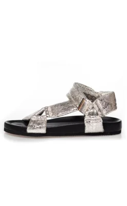 Best Sandaler - Carrie Moon - Silver Snake Sandaler