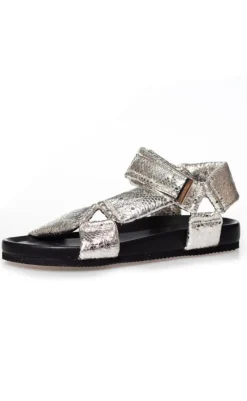 Best Sandaler - Carrie Moon - Silver Snake Sandaler