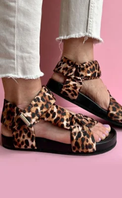 Best Sandaler - Carrie - Brown Leopard Sandaler