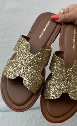 Sale Sandaler - Ivy - Gold Glitter Sandaler