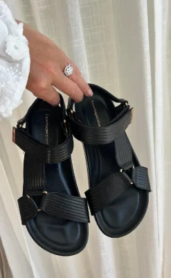 Sale Sandaler - Carrie Leather - Black Sandaler