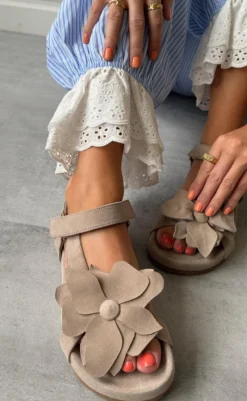 Discount Sandaler - My Flowers - Biscuit Sandaler