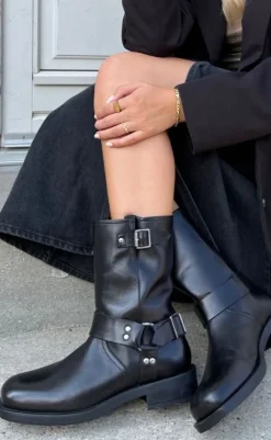 Discount Støvle - Heartbeat - Black Støvler