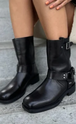 Discount Støvle - Heartbeat - Black Støvler