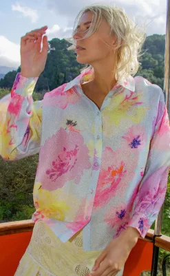 Hot Bluse - Gina - Pale Peony Bluser