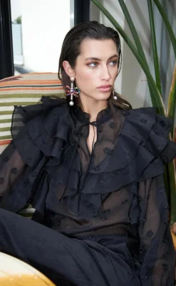 New Bluse - Sylvia - Black Bluser