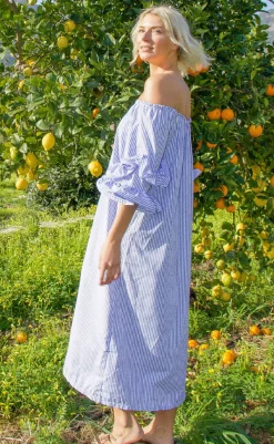 Kjole - Ita - Blue Stripe Kjoler