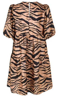Discount Kjole - Leia - Zebra Almond Kjoler
