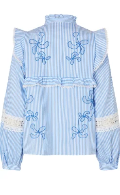 Discount Skjorte - Cody - White Blue Stripe Skjorter