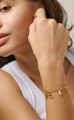 Best Armbånd - Medium Charm - Gold Colour Smykker