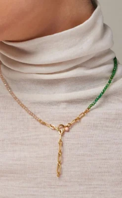 Hot Halskæde - Gabriella - Green/Peach/Pearl Smykker