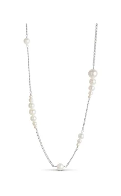 Best Halskæde- Carmen Pearls - Silver Colour Smykker