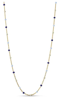 Discount Halskæde - Lola - Marine Gold Colour Smykker