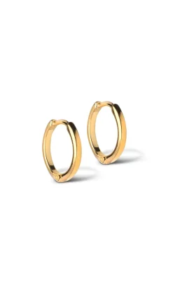Best Øreringe - Classic Hoops - Gold Colour Smykker