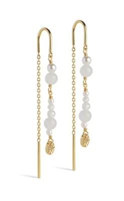 Clearance Øreringe - Sofia - White and Pearls Smykker