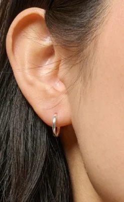 Hot Øreringe - Classic Hoops - Silver Colour Smykker