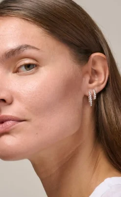 Hot Øreringe - Ball Large - Sølv Smykker