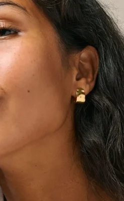 Discount Øreringe - Ziva - Gold Colour Smykker