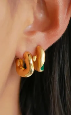 Outlet Øreringe - Gianna - Gold Colour Smykker