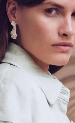 Discount Øreringe - Big Wave - Gold Colour Smykker