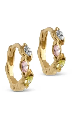 Online Øreringe - Laia - Clear/Light Pink/Light Apple Green Smykker