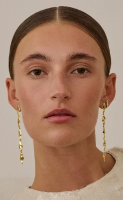 Discount Øreringe - India - Gold Colour Smykker