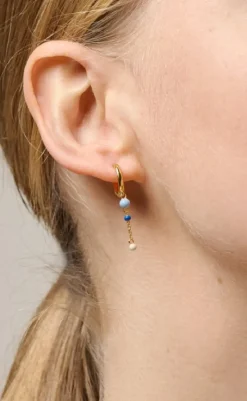 Outlet Øreringe - Lola Bold Hoops - Marine Smykker