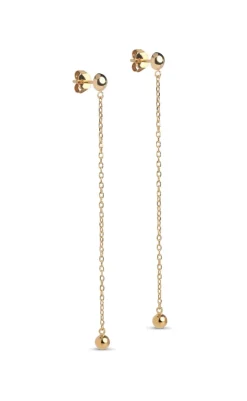 Discount Øreringe -  Balloon - Gold Colour Smykker