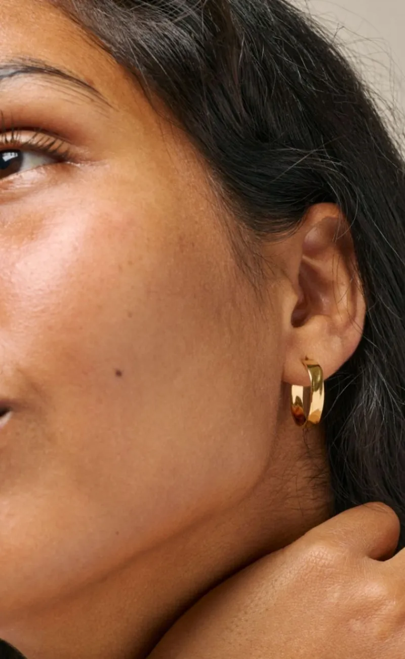 Outlet Øreringe - Sandra Narrow - Forgyldt Smykker