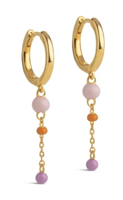 Best Øreringe - Lola Bold Hoops - Blush Smykker