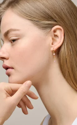 Best Øreringe - Lola Bold Hoops - Blush Smykker