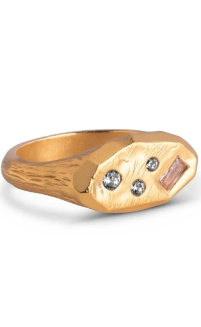 Ring - Aia - Gold Colour Smykker