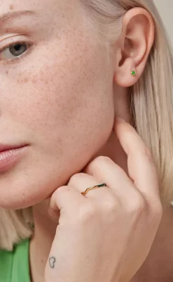 Hot Ring - Sway - Petrol Green Smykker