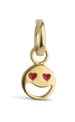 Online Vedhæng - Funky Smiley - Red Smykker