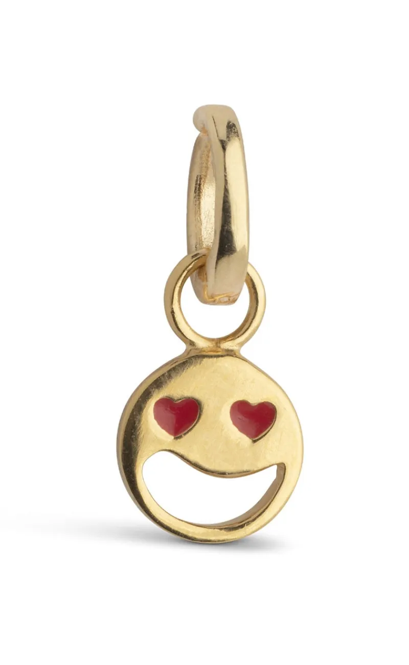 Online Vedhæng - Funky Smiley - Red Smykker