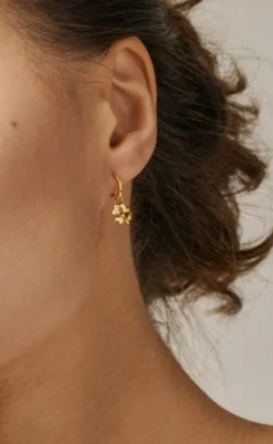 New Vedhæng - Organic Clover - Gold Colour Smykker