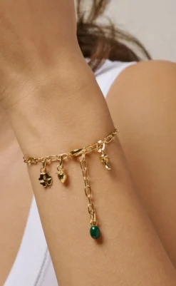 New Vedhæng - Organic Clover - Gold Colour Smykker