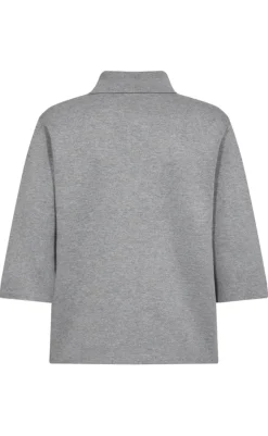 Bluse - Ani - Medium Grey Melange Bluser