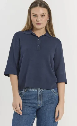 Online Bluse - Ani - Navy Blazer Bluser|Blazere & Indejakker