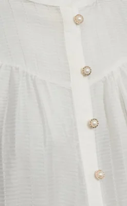 Hot Bluse - Bella - Star Off-white Bluser