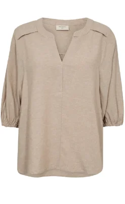 Hot Bluse - Lava 204290 - Sand Melange Bluser