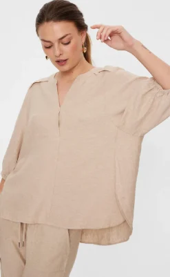 Hot Bluse - Lava 204290 - Sand Melange Bluser