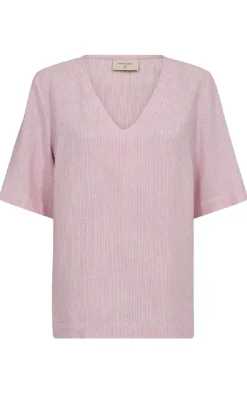 Hot Bluse - Lava - Off White w. Fuchsia Pink Bluser