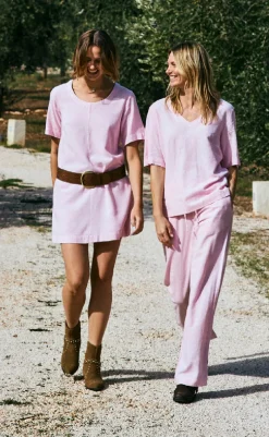 Hot Bluse - Lava - Off White w. Fuchsia Pink Bluser