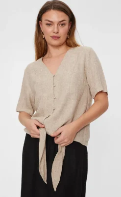 Online Bluse - Lava - Sand Melange Bluser