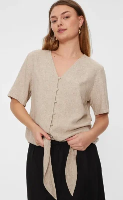 Online Bluse - Lava - Sand Melange Bluser