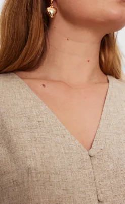 Online Bluse - Lava - Sand Melange Bluser