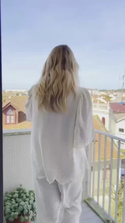 Discount Bluse - Linus - Moonbeam Melange Bluser