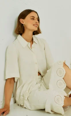 Discount Bluse - Linus - Moonbeam Melange Bluser