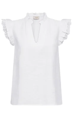 Discount Bluse - Lisa - Brilliant White Bluser